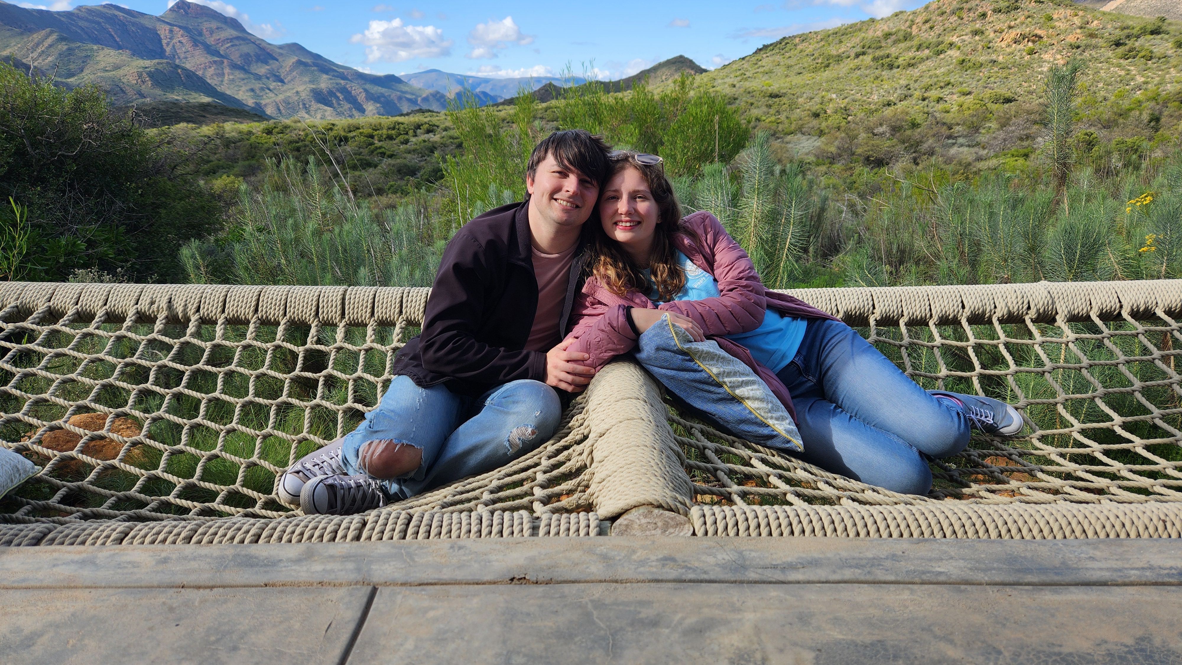Jessica and FC on a getaway trip in Montagu.